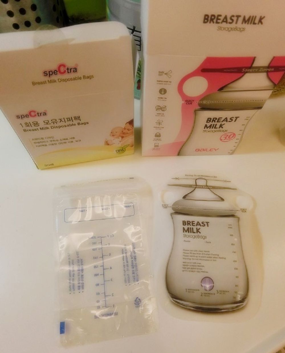 BAILEY貝睿感溫母乳儲存袋(指孔型)