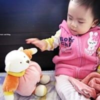 miYim【安撫巾系列】【睡覺時間熊系列】，有機棉娃娃．寶貝安心玩！