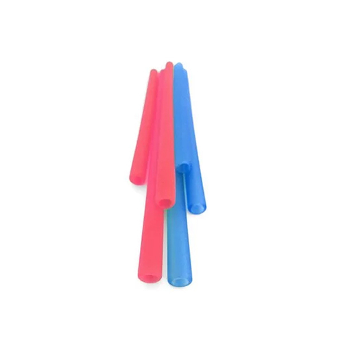 Silikids 果凍餐具 六入矽膠吸管組(三種尺寸)紅藍 Silikids 果凍餐具 六入矽膠吸管組(三種尺寸)紅藍