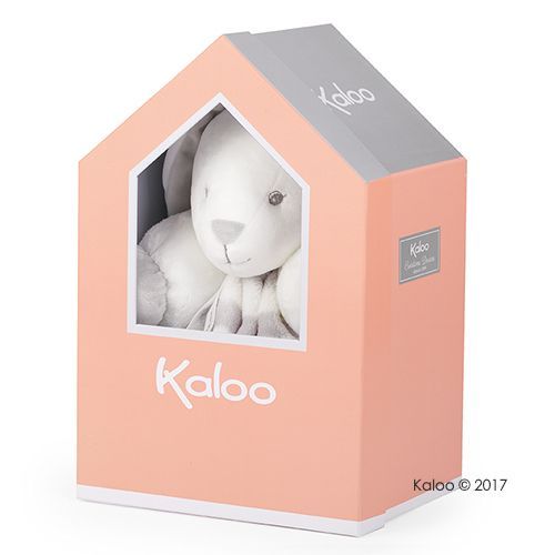Kaloo - Bebe Pastel屋型免兔玩偶-大-淺灰奶霜白 Kaloo - Bebe Pastel屋型免兔玩偶-大-淺灰奶霜白