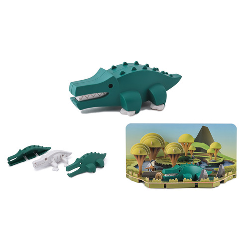 HALFTOYS 3D動物系列 鱷魚CROCODILE HALFTOYS 3D動物系列 鱷魚CROCODILE
