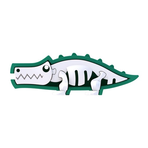 HALFTOYS 3D動物系列 鱷魚CROCODILE HALFTOYS 3D動物系列 鱷魚CROCODILE
