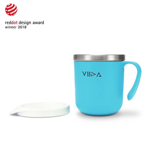 【VIIDA】Soufflé 不鏽鋼杯-寶貝藍
