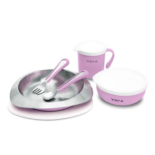VIIDA Soufflé 抗菌不鏽鋼餐具組-薰衣草紫 VIIDA Soufflé 抗菌不鏽鋼餐具組-薰衣草紫