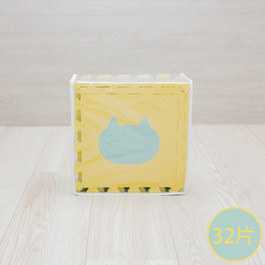 【Pato Pato】動物巧拼地墊 30cm 沙漠中的貓 - 32片