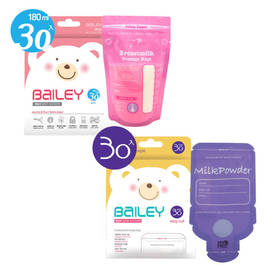 BAILEY感溫母乳儲存袋(基本型30入)+奶粉袋(30入)