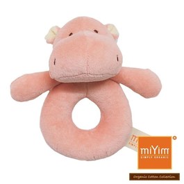 【miYim】有機棉手搖鈴 喜寶河馬