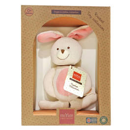 miYim有機棉固齒娃娃禮盒 兔兔