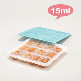 【2angels】副食品製冰盒 + BAILEY圍兜餐墊禮盒(藍)