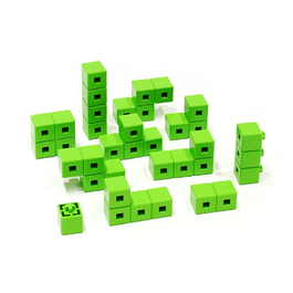 【AniBlock安尼博樂】 AR積木拼圖 單色積木 (綠色)