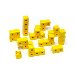 【AniBlock安尼博樂】 AR積木拼圖 單色積木 (黃色)