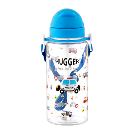 【HUGGER】兒童吸管水壺 550ml 小汽車