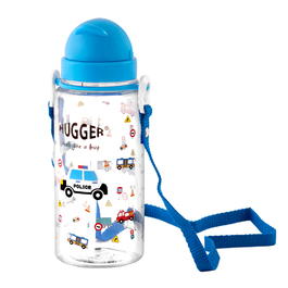 【HUGGER】兒童吸管水壺 550ml 小汽車