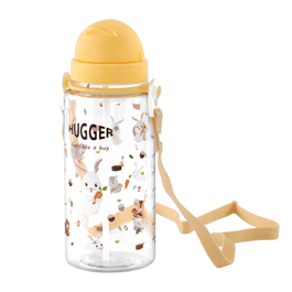 【HUGGER】兒童吸管水壺 550ml 兔子松鼠