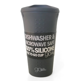 【Silikids】果凍餐具 TOGO矽膠隨行杯16oz(鋼鐵灰)