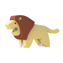 【HALFTOYS】 3D動物系列 獅子LION