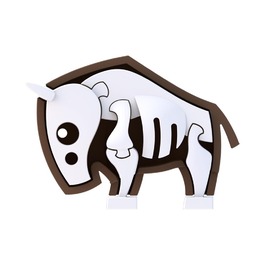 【HALFTOYS】 3D動物系列 角馬GNU