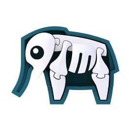 【HALFTOYS】 3D動物系列 大象ELEPHANT