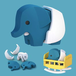 【HALFTOYS】 3D動物寶寶 大象寶寶ELEPHANT BABY