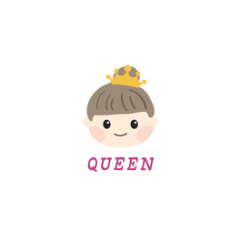 【SMILE】小童棉柔短T 皇后Queen