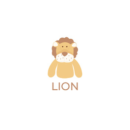 小童棉柔短T 獅子LION