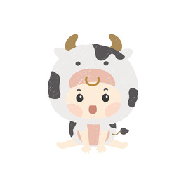 寶寶棉柔連身衣 牛寶寶