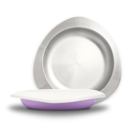 VIIDA Soufflé 抗菌不鏽鋼餐盤-薰衣草紫
