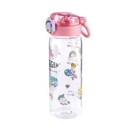 【HUGGER】兒童彈蓋吸管水壺 500ml 夢幻小公主 + 2組吸管