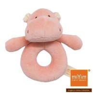 【miYim】有機棉手搖鈴 喜寶河馬