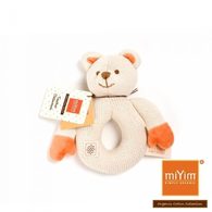 【miYim】有機棉固齒手搖鈴 小熊