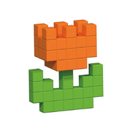 【AniBlock安尼博樂】AR積木拼圖 2色 橘綠