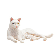 【Mojo Fun】白貓(躺姿) | 動物星球頻道授權
