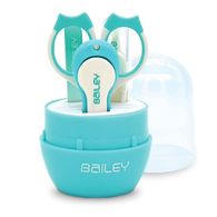 【Bailey】寶寶安全指甲剪4件組(水藍)