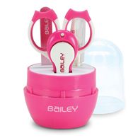 【Bailey】感溫母乳儲存袋(指孔型30入)+指甲剪四件組(水藍)
