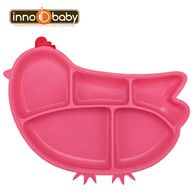 【Innobaby】歡樂小雞矽膠防滑餐盤(桃紅) 【Innobaby】歡樂小雞矽膠防滑餐盤(桃紅)