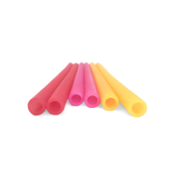 Silikids 果凍餐具 六入矽膠吸管組(20cm)玫瑰 Silikids 果凍餐具 六入矽膠吸管組(20cm)玫瑰