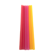Silikids 果凍餐具 六入矽膠吸管組(20cm)玫瑰 Silikids 果凍餐具 六入矽膠吸管組(20cm)玫瑰