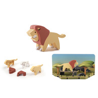 HALFTOYS 3D動物系列 獅子LION HALFTOYS 3D動物系列 獅子LION