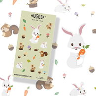 【HUGGER】防水割型貼紙 兔子松鼠