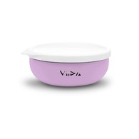 【VIIDA】Soufflé 抗菌不鏽鋼餐碗-薰衣草紫