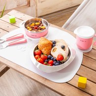 VIIDA Soufflé 抗菌不鏽鋼餐具組-甜心粉 VIIDA Soufflé 抗菌不鏽鋼餐具組-甜心粉