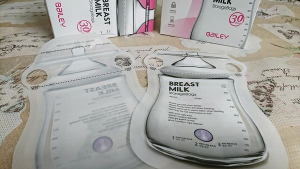 BAILEY貝睿感溫母乳儲存袋(指孔型)體驗文