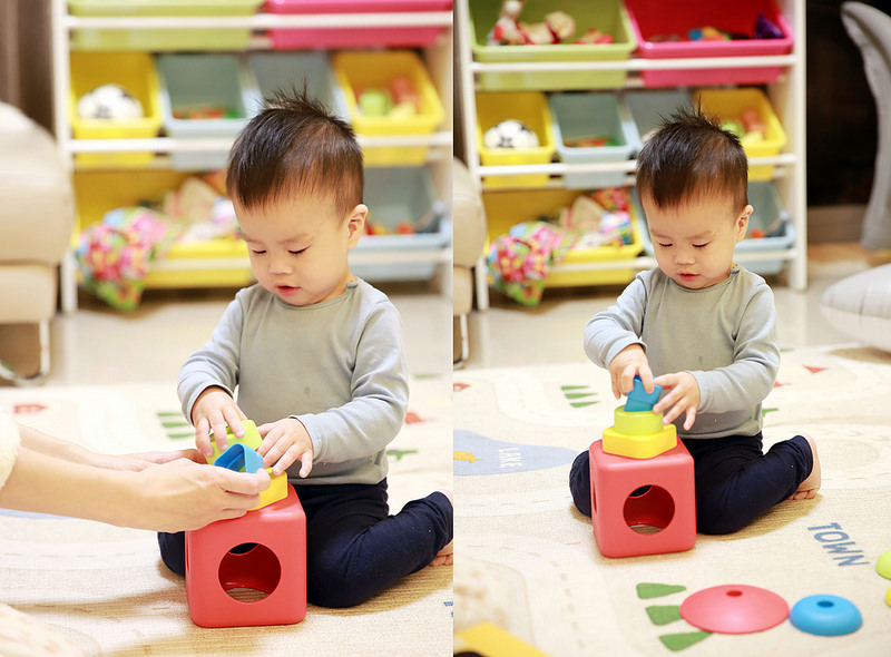 益智玩具推薦，bioserie形狀認知積木盒訓練寶寶思考和認識形狀