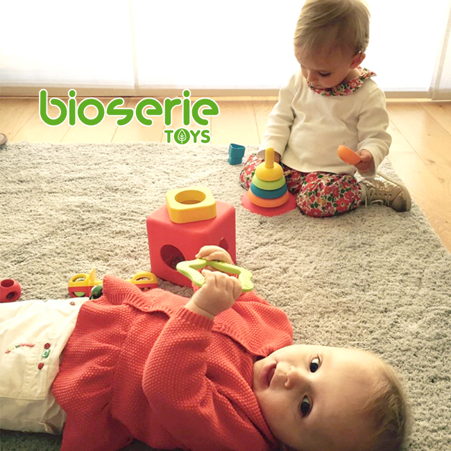 bioserie綠色嬰兒啟發玩具