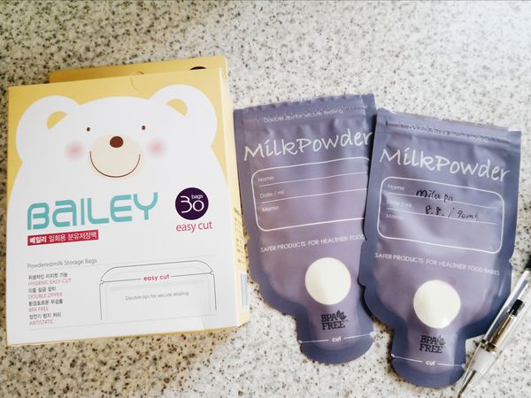 BAILEY感溫母乳儲存袋和奶粉儲存袋 使用心得