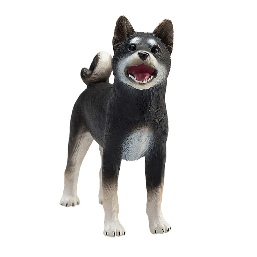 英國Mojo Fun動物擬真模型 柴犬 黑 387363