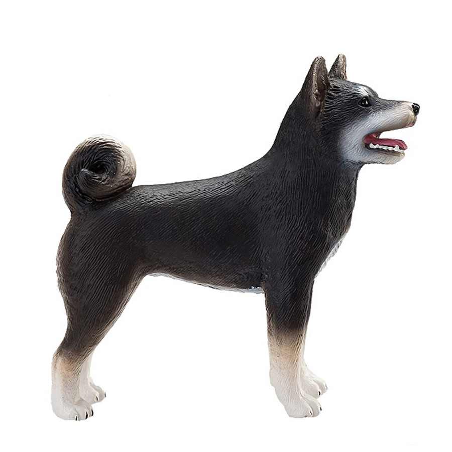 英國Mojo Fun動物擬真模型 柴犬 黑 387363