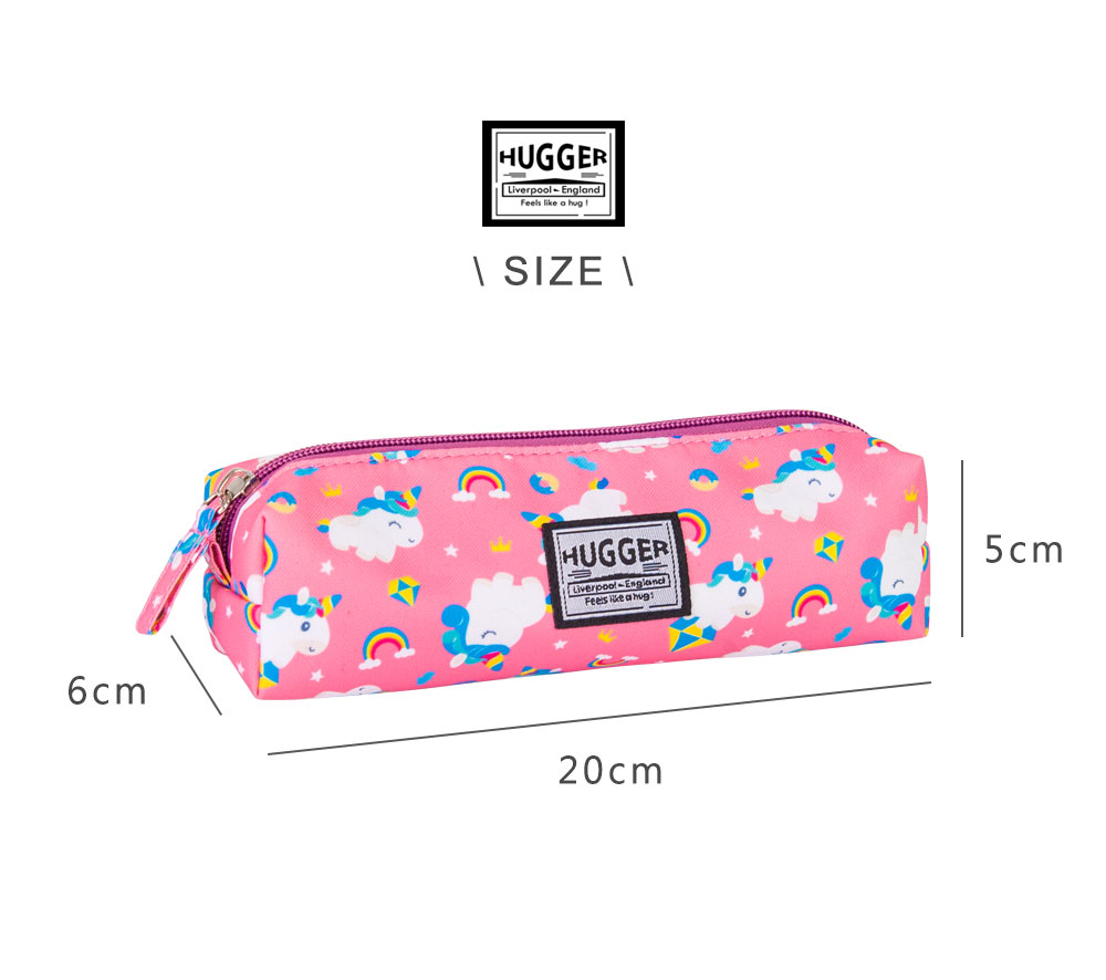 Hugger鉛筆盒/筆袋 獨角獸尺寸圖