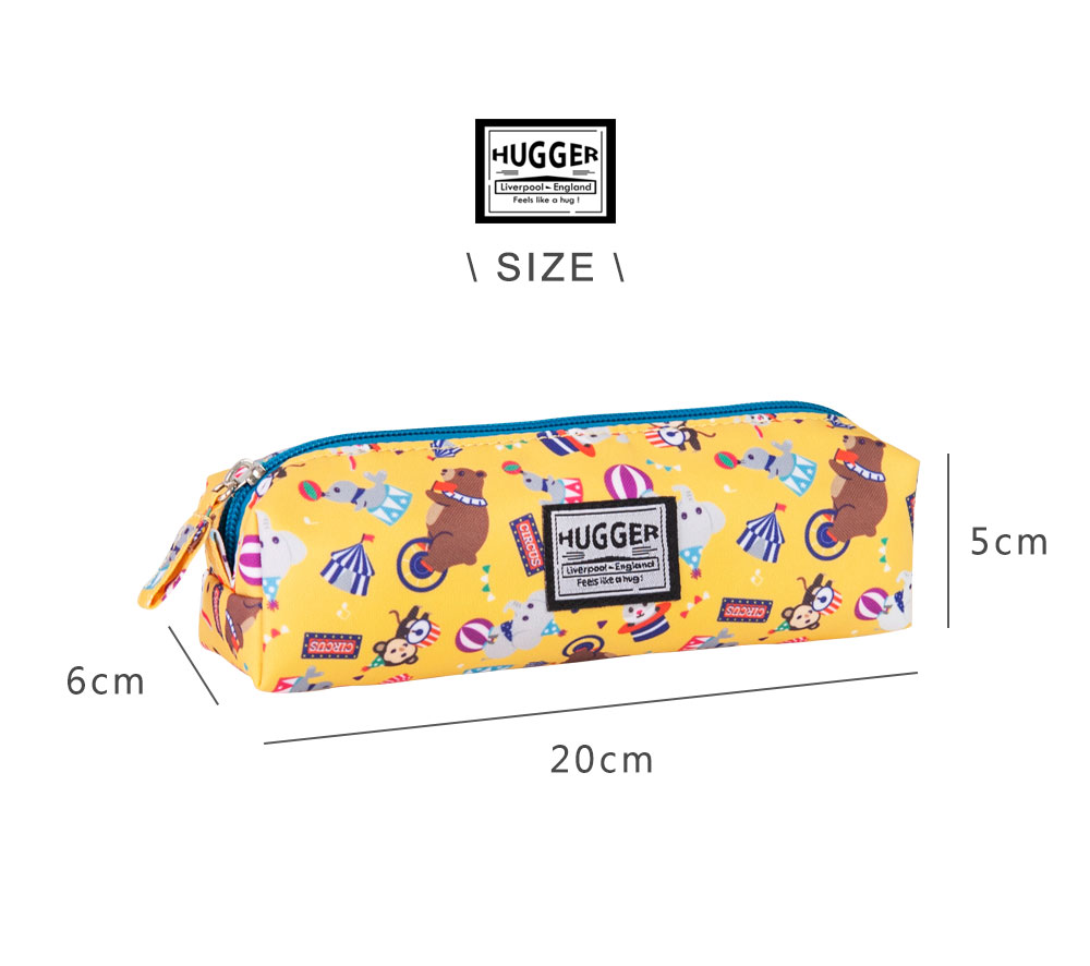 Hugger鉛筆盒/筆袋 馬戲團尺寸圖