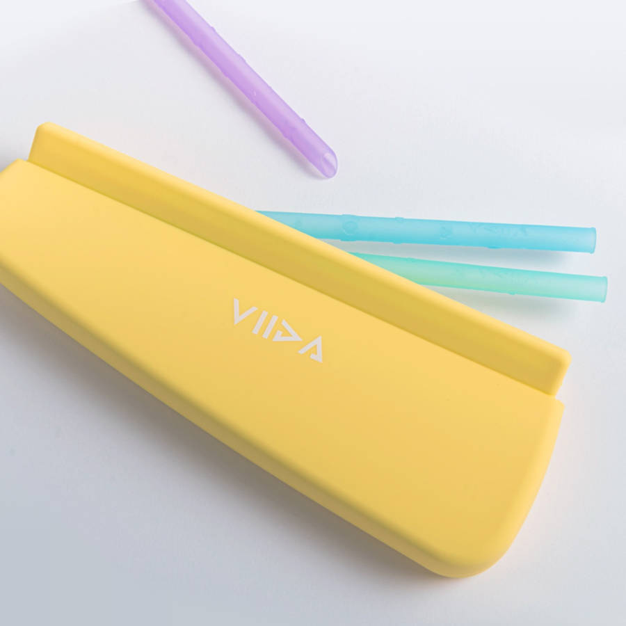 VIIDA Joy 環保矽膠吸管 多用途矽膠防水收納袋